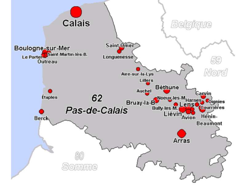 dpt pas-de-calais-map